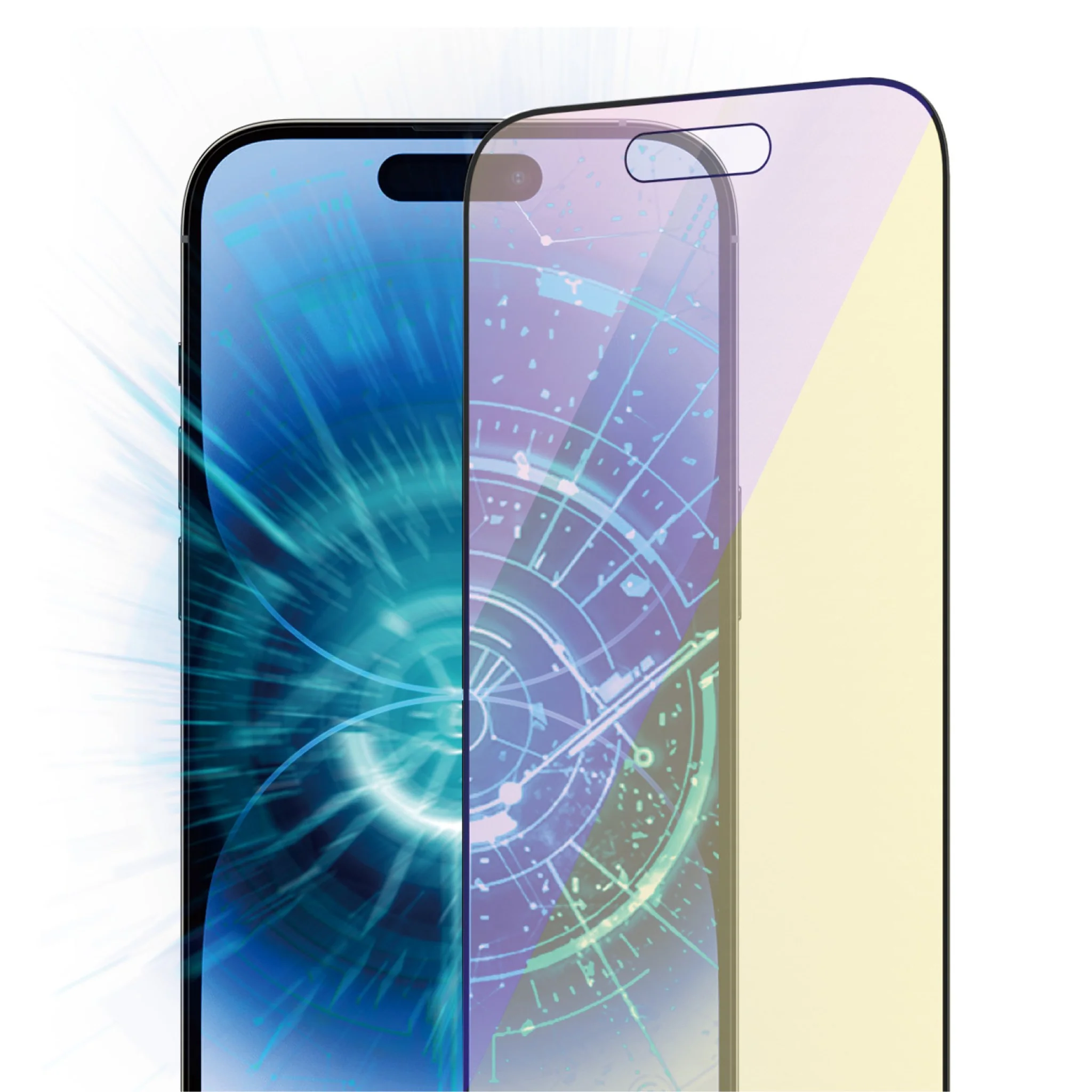 PanzerGlass® Anti-blue light Screen Protector iPhone 14 Pro | Ultra-Wide Fit w. EasyAligner - Image 7