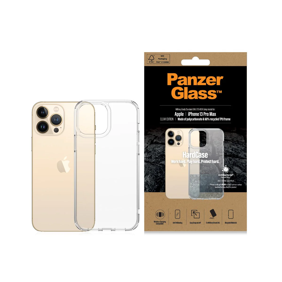 PanzerGlass® HardCase iPhone 13 Pro Max | Clear - Image 3