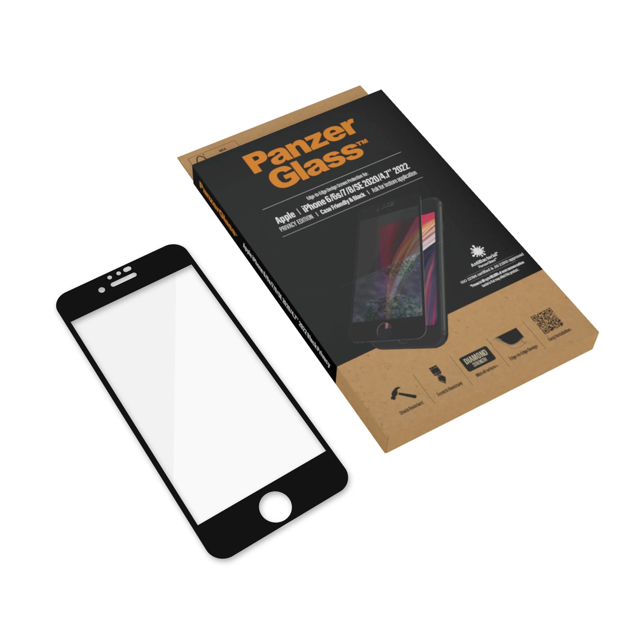 PanzerGlass® Screen Protector iPhone 8 | 7 | 6s | 6 | SE (2020/2022) | Edge-to-Edge - Image 5