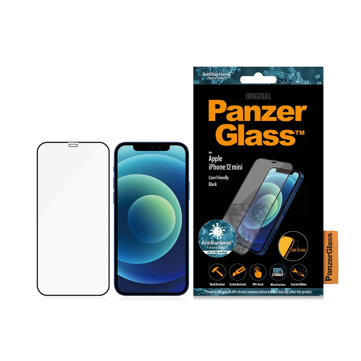 PanzerGlass® Screen Protector iPhone 12 Mini | Edge-to-Edge - Image 3