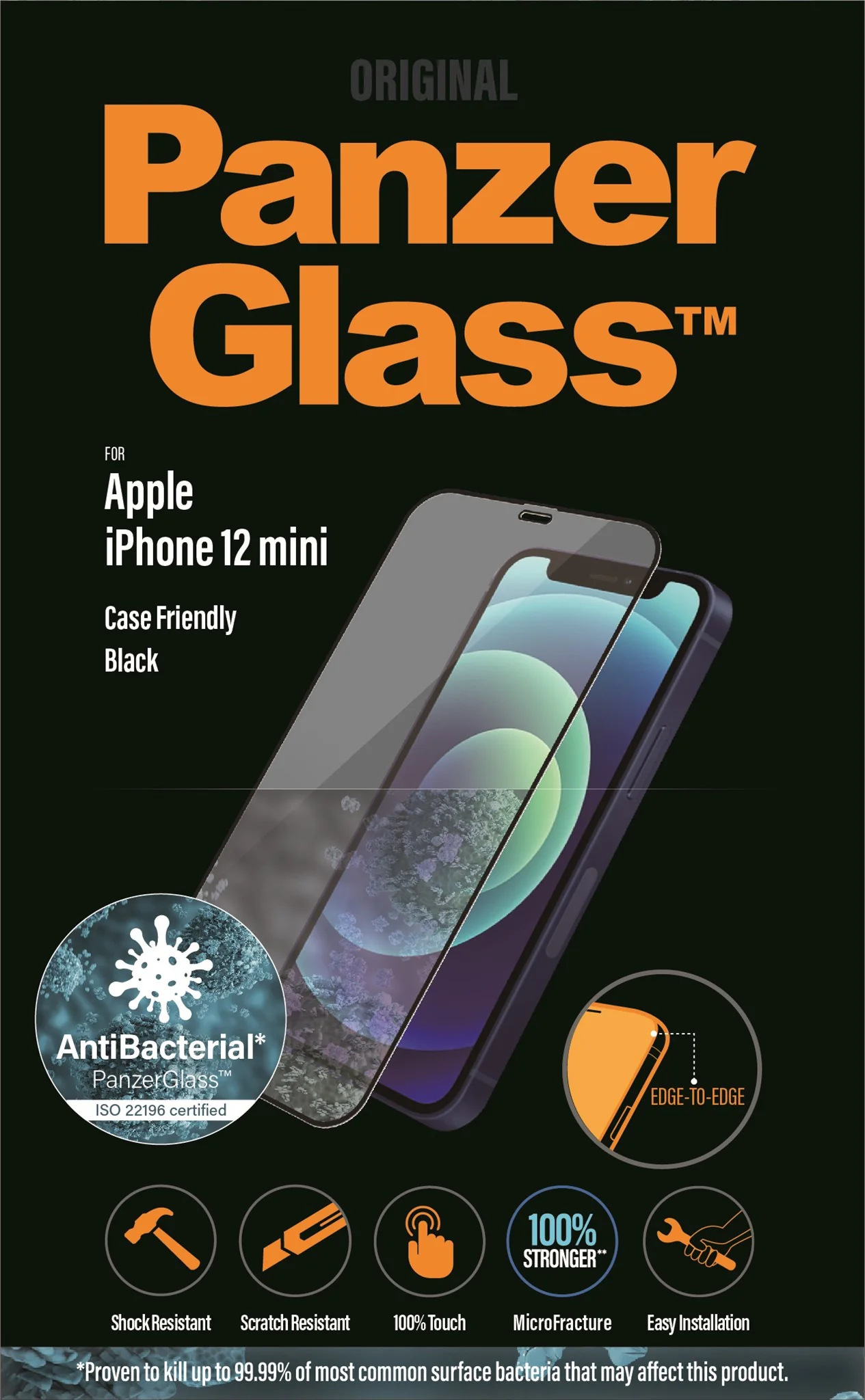 PanzerGlass® Screen Protector iPhone 12 Mini | Edge-to-Edge - Image 8