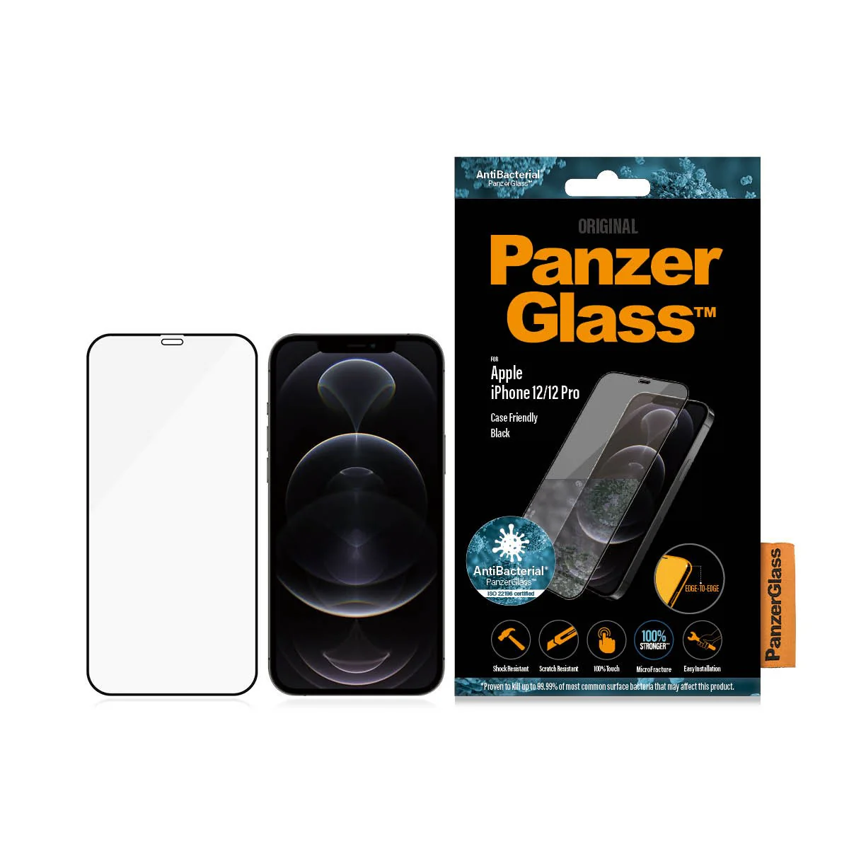 PanzerGlass® Screen Protector iPhone 12 | 12 Pro | Edge-to-Edge - Image 3
