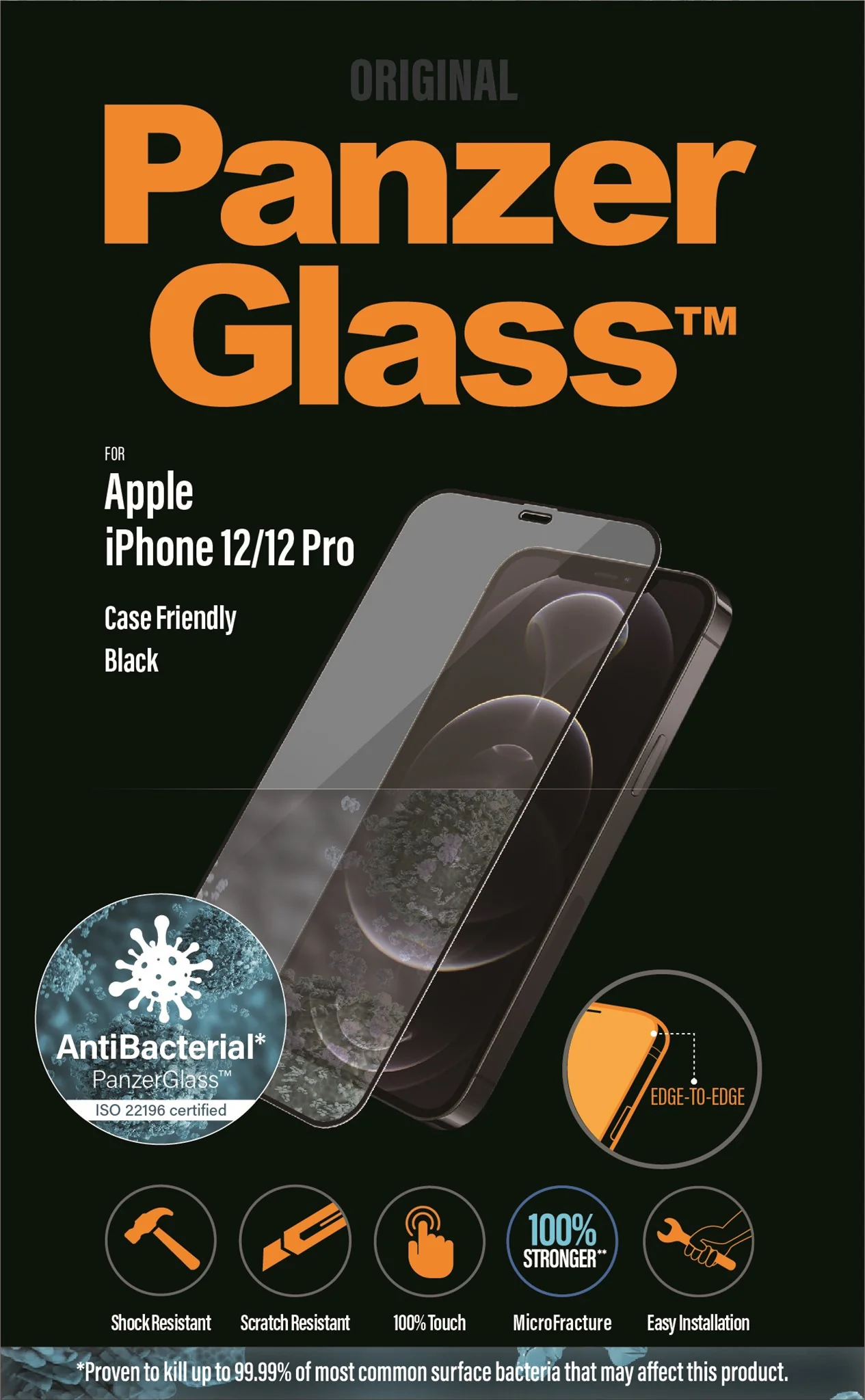 PanzerGlass® Screen Protector iPhone 12 | 12 Pro | Edge-to-Edge - Image 8