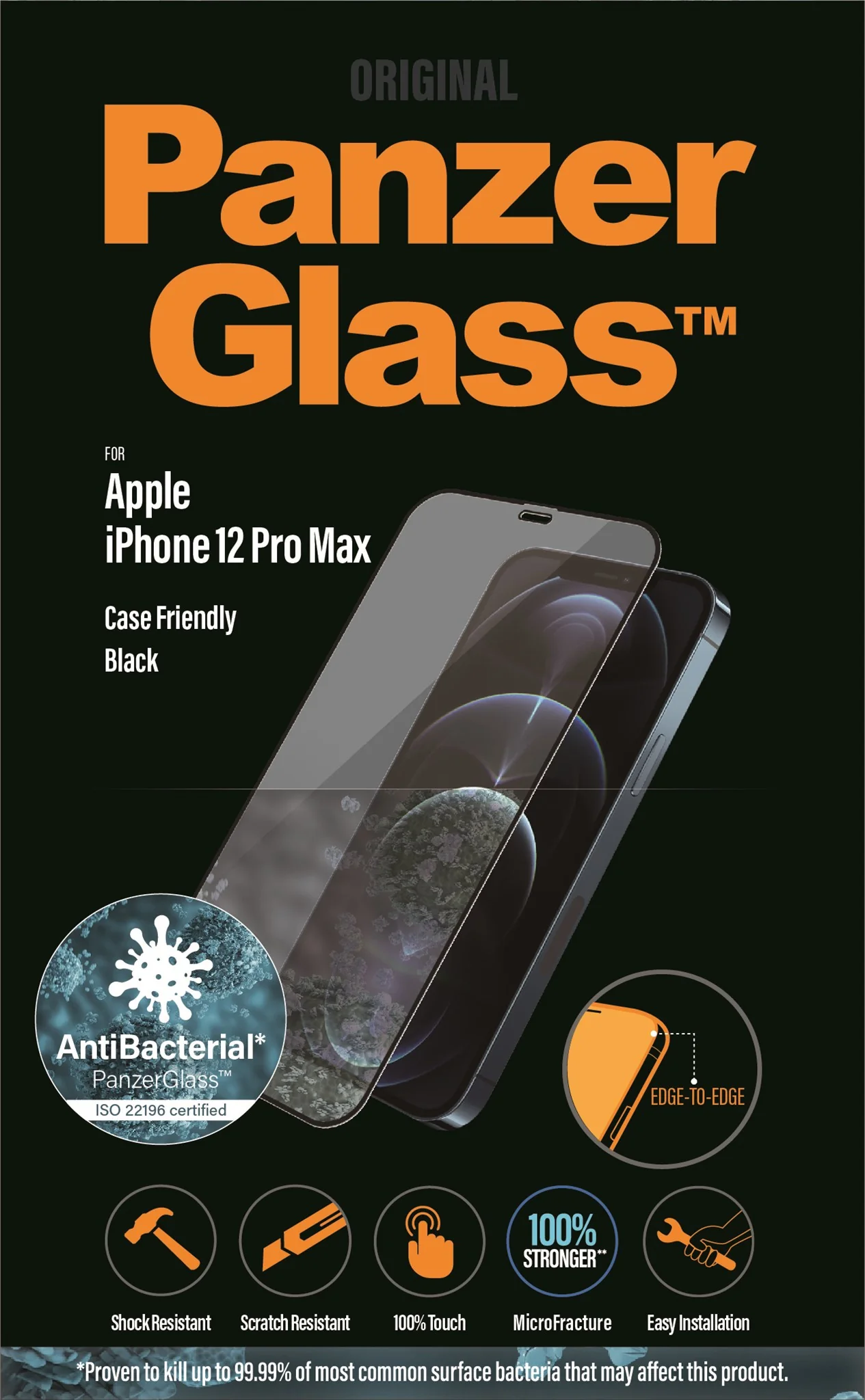 PanzerGlass® Screen Protector iPhone 12 Pro Max | Edge-to-Edge - Image 8