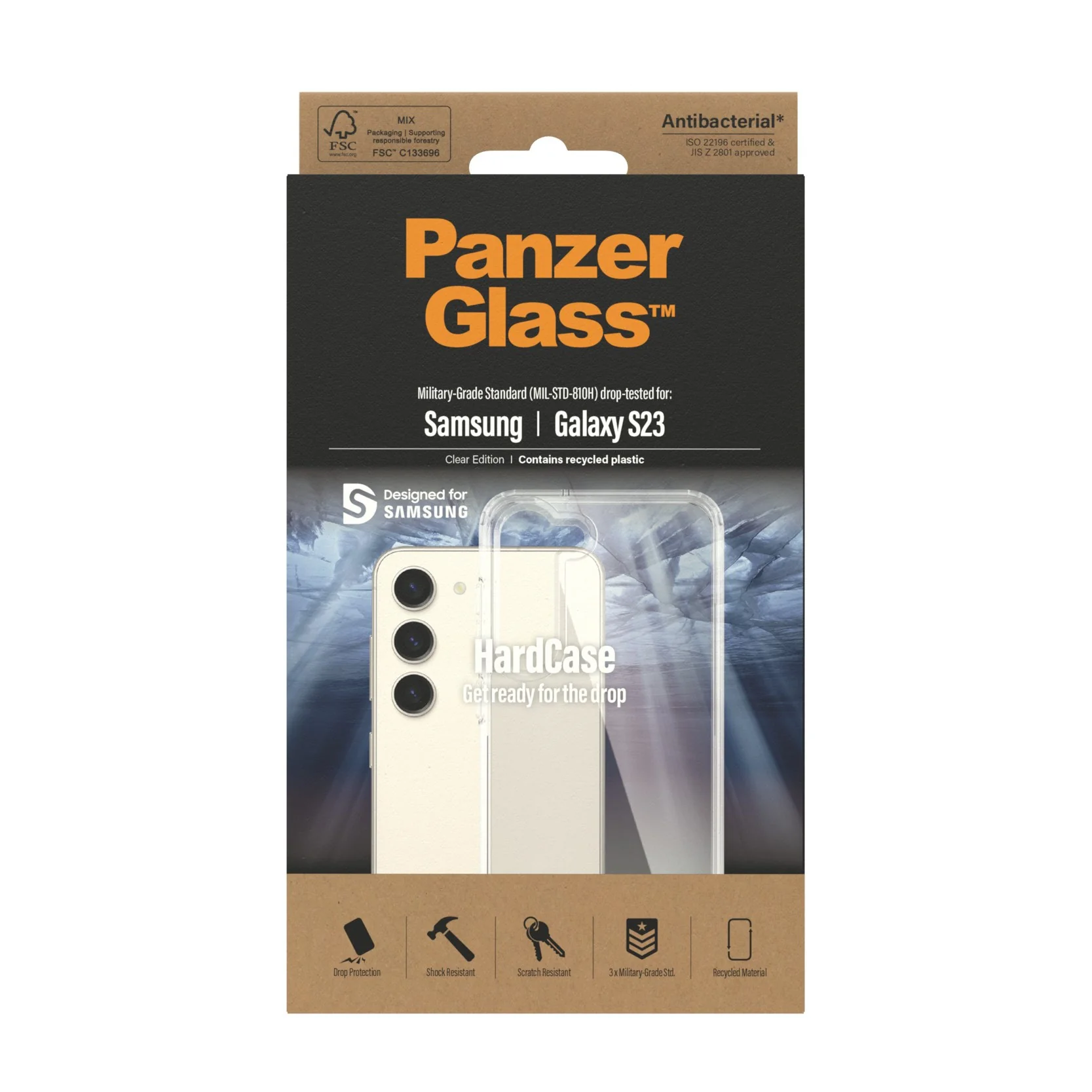 PanzerGlass® HardCase Transparent Samsung Galaxy S23 - Image 3