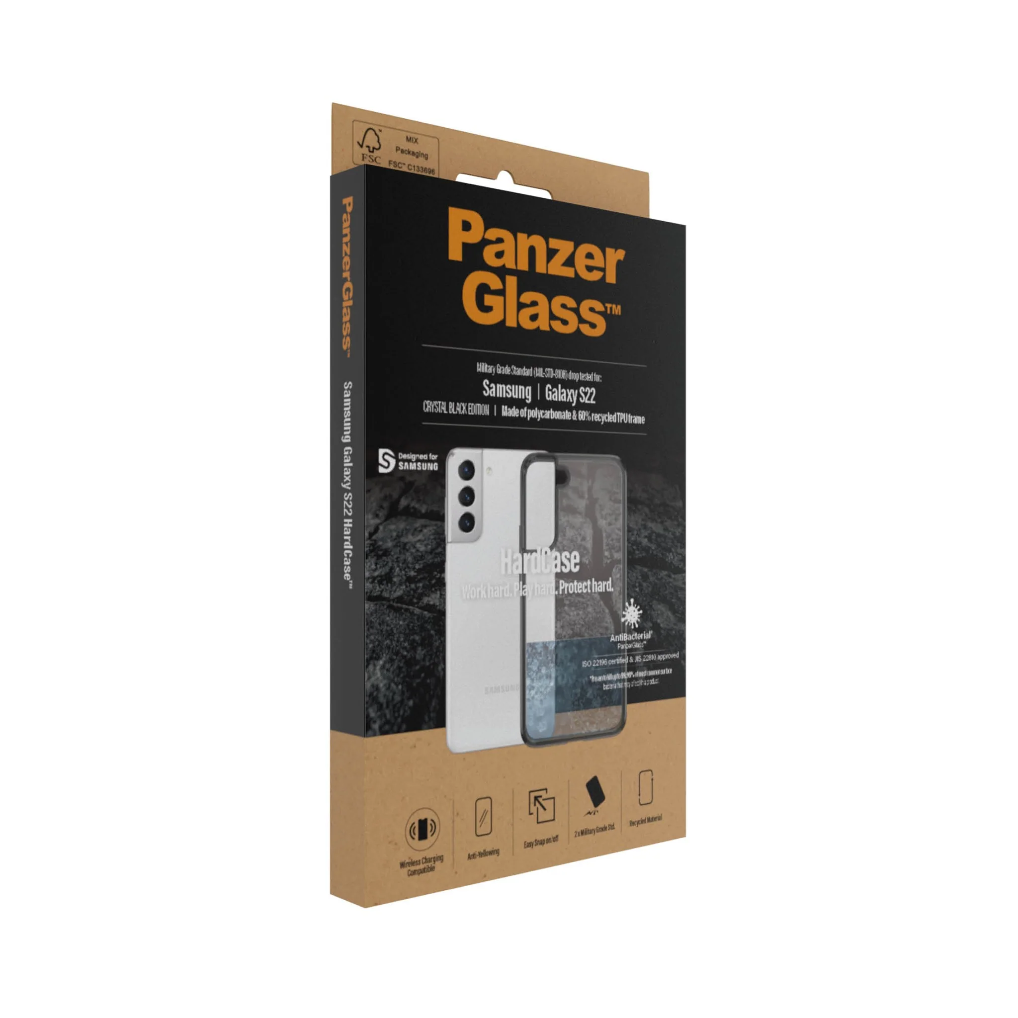 PanzerGlass® HardCase Samsung Galaxy S22 5G - Smokey Black - Image 4
