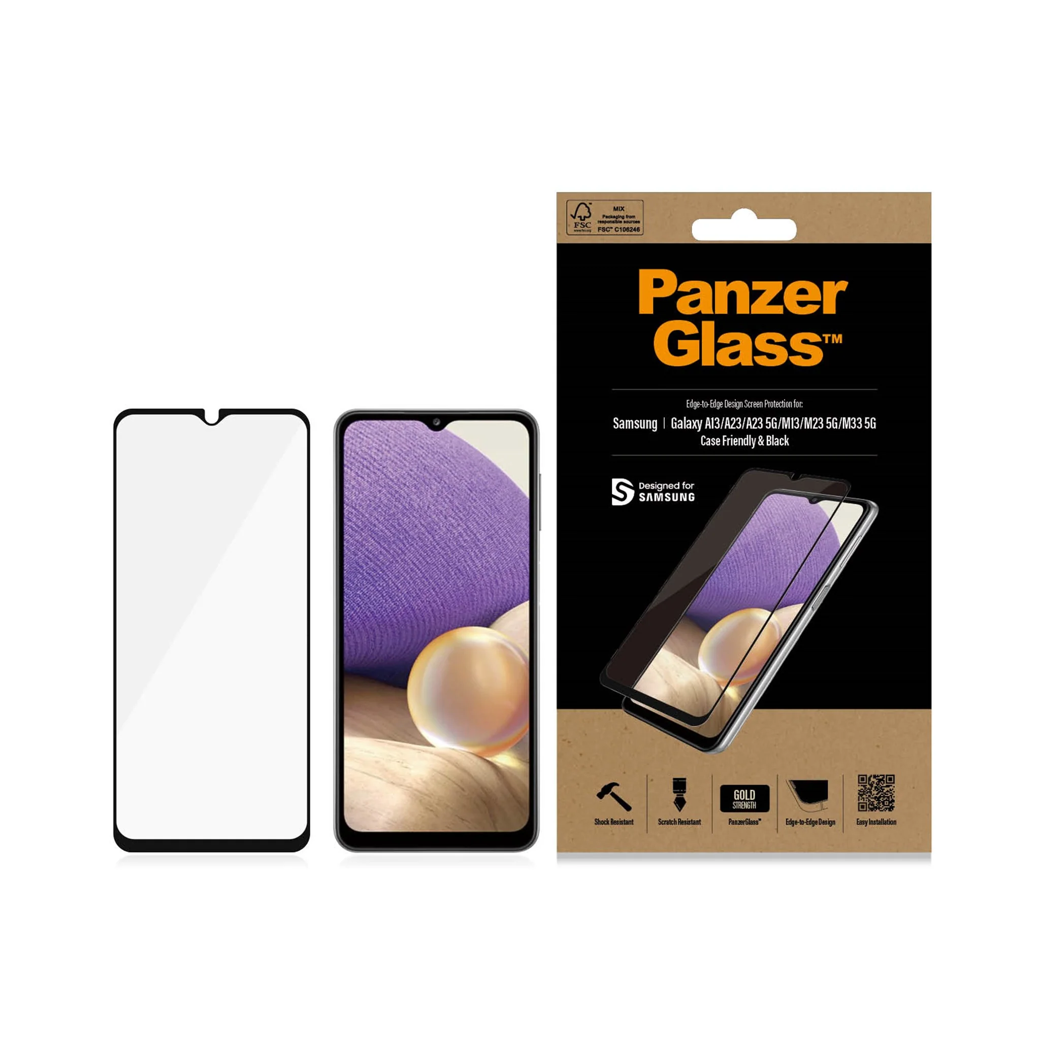 PanzerGlass® Screen Protector Samsung Galaxy A13 | A23 | A23 5G | M13 | M23 5G | M33 5G - Image 3