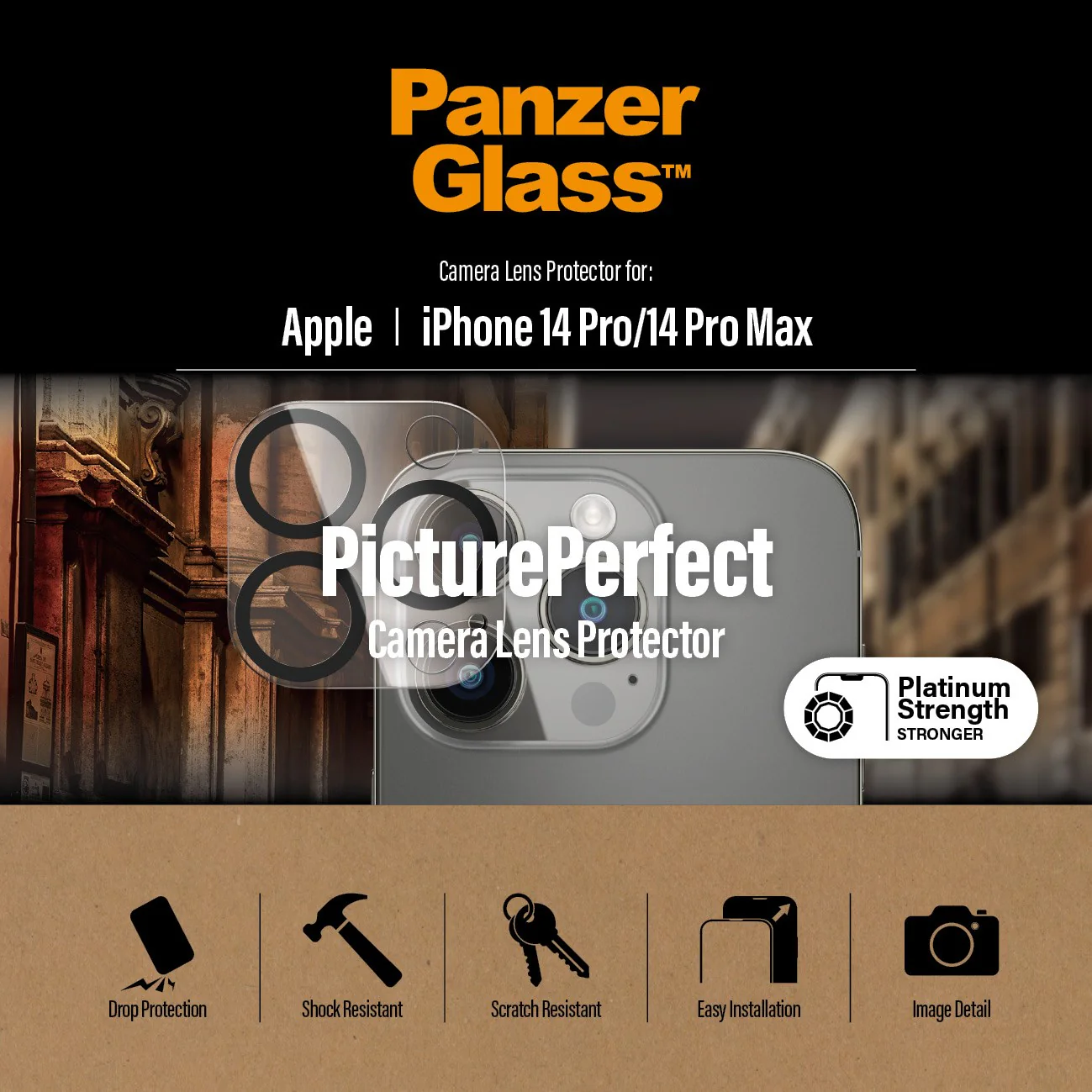 PanzerGlass® PicturePerfect Camera Lens Protector iPhone 14 Pro | 14 Pro Max - Image 4