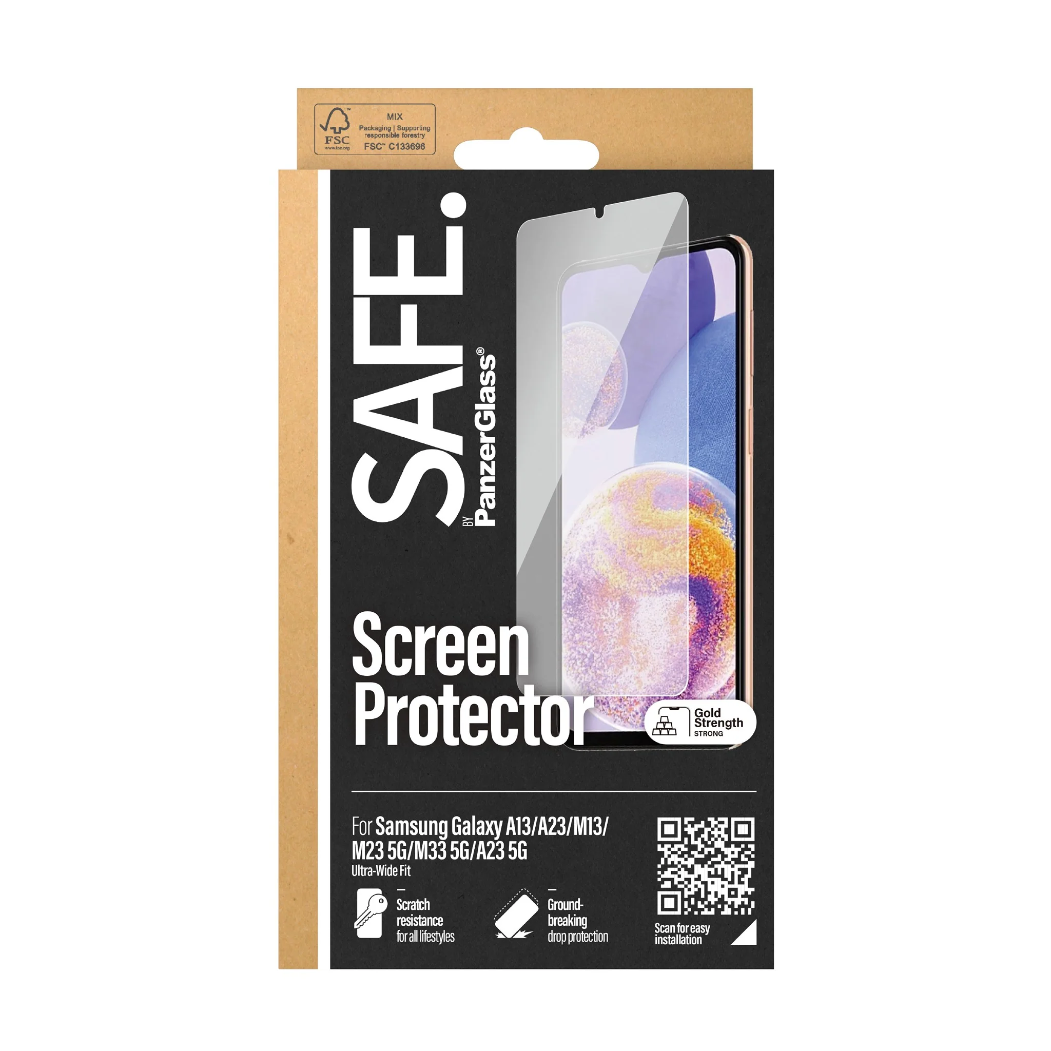 SAFE. by PanzerGlass® Screen Protector Samsung Galaxy A13 | A23 | M13 | M23 5G | M33 5G | A23 5G - Image 3